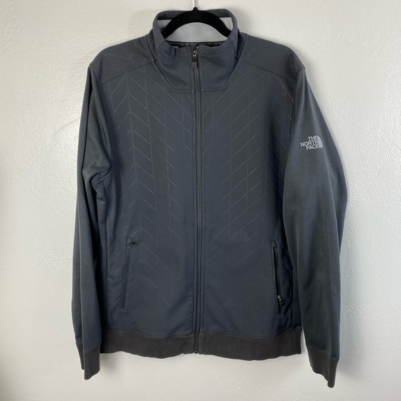 The North Face Ampere Thermic Jacket Mens size Medium Gray Full zip outdoor - Picture 1 of 16